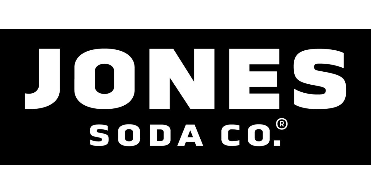 Jones Soda Co. Logo - Black Rectangle with White Lettering